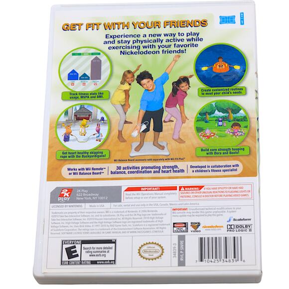Nintendo Wii Nickelodeon Fit w/ Original Box & Manual - 2K Play - Picture 2 of 5